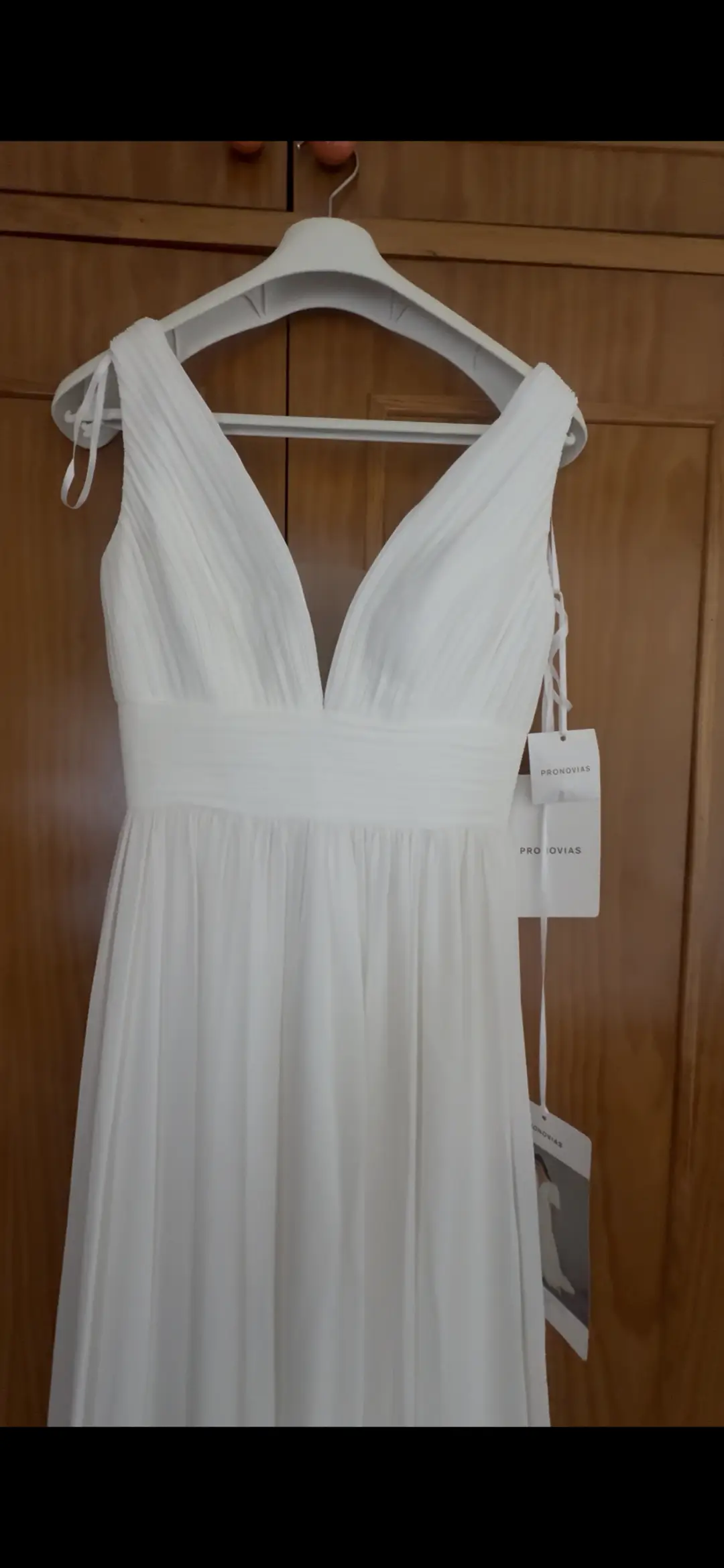 Conjunto de vestido de novia más capa sin estrenar