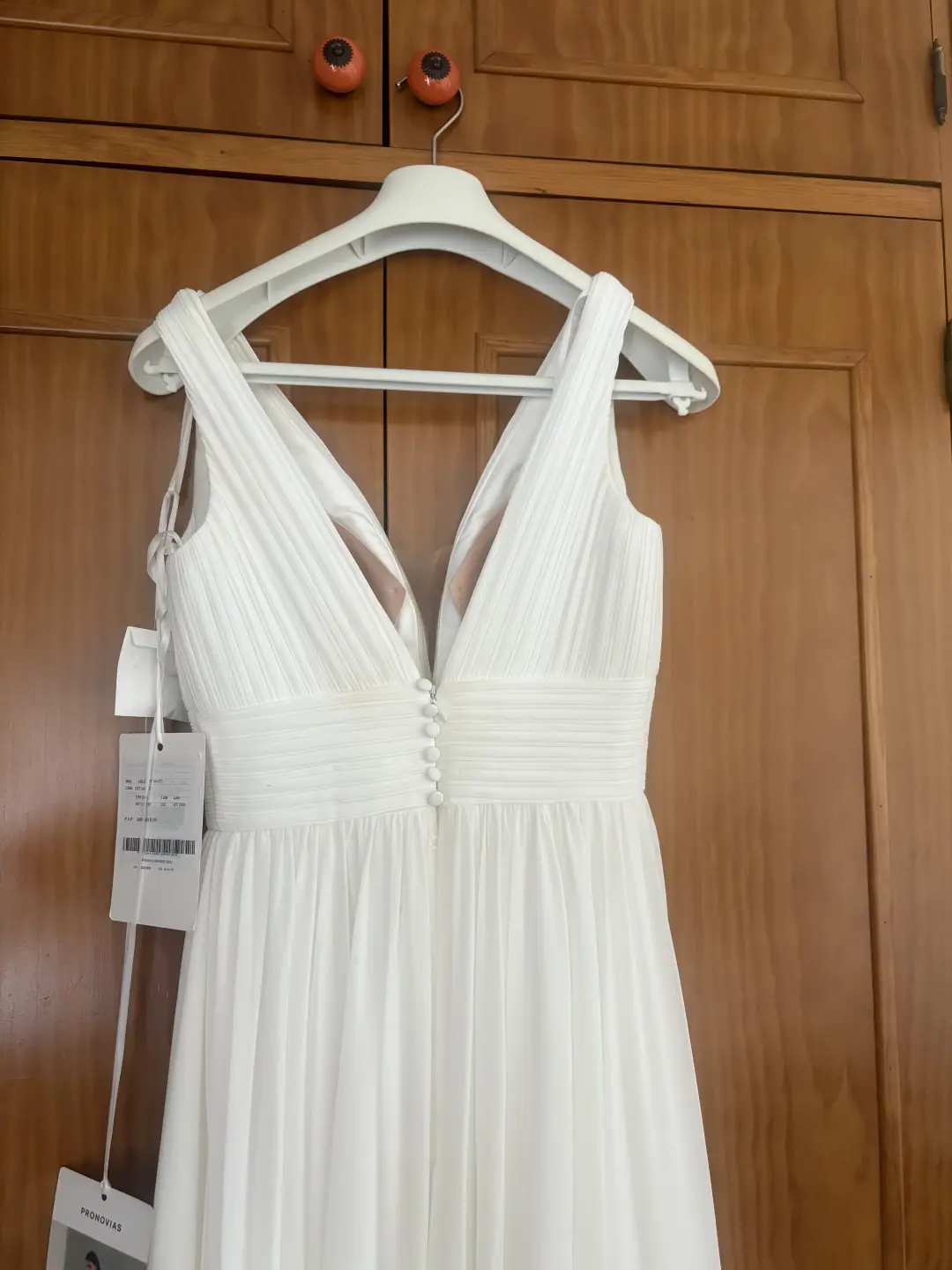 Conjunto de vestido de novia más capa sin estrenar