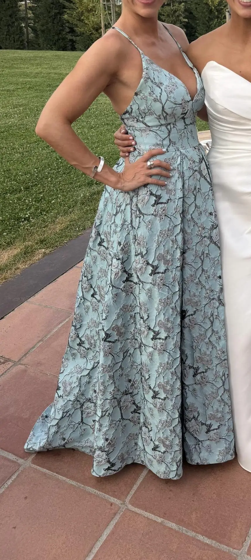 Vestido fiesta Rosa Clará azul