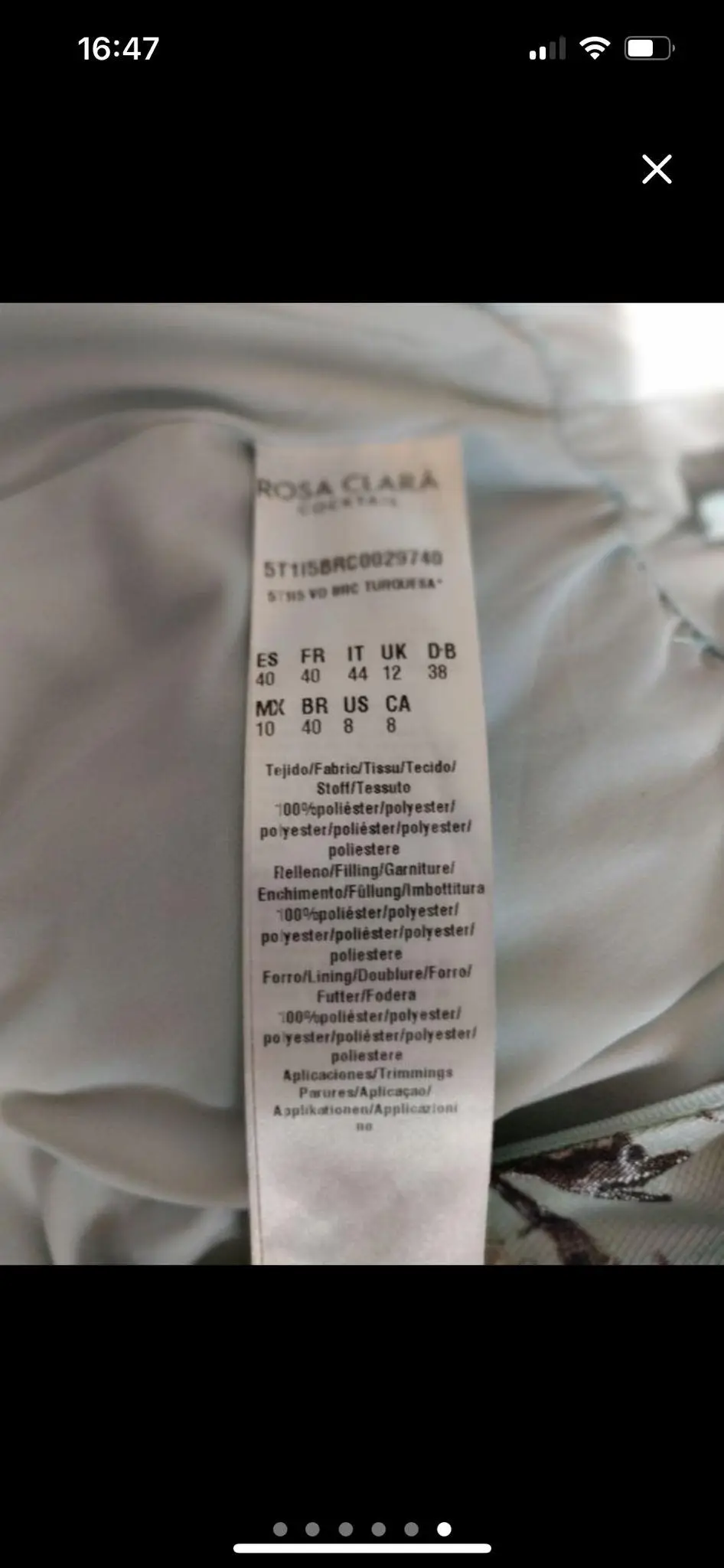 Vestido fiesta Rosa Clará azul