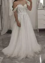 Vestido de novia romántico 