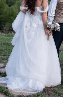 Vestido de novia romántico 