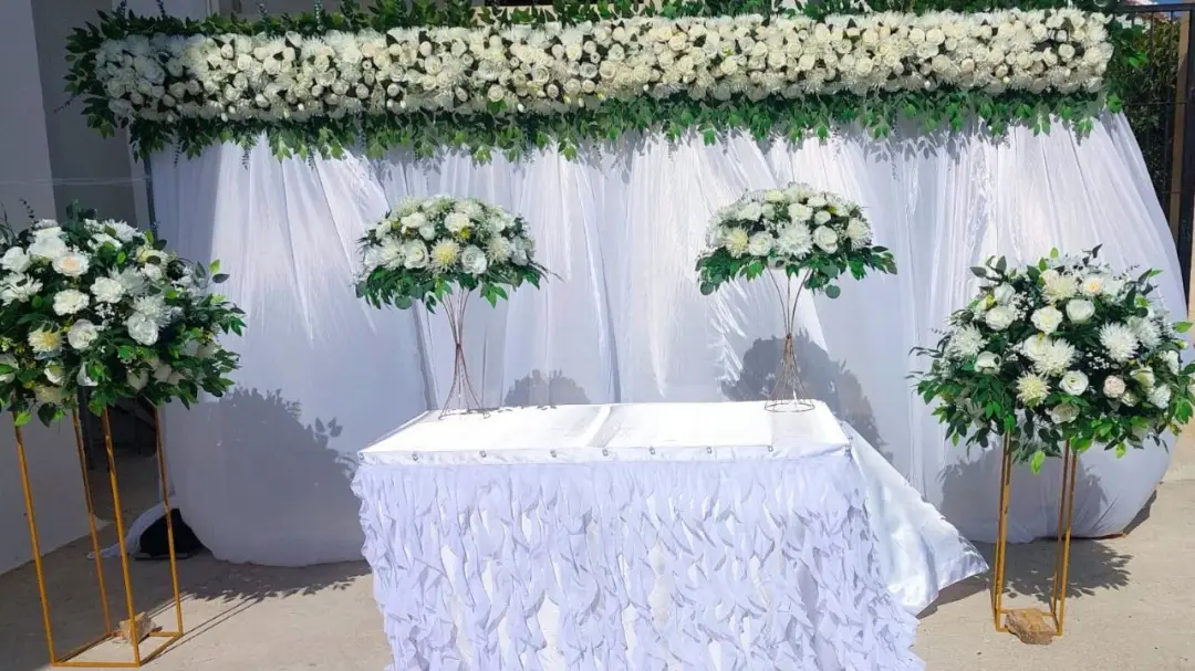 Arco de flores para boda