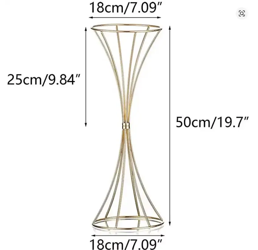 Soporte de metal para arreglo floral