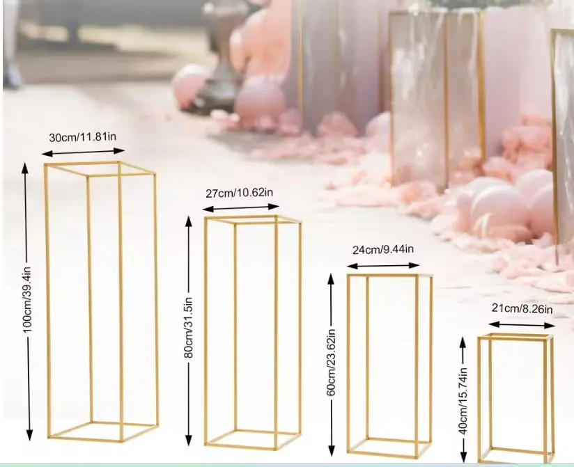 Soporte de metal para arreglo floral