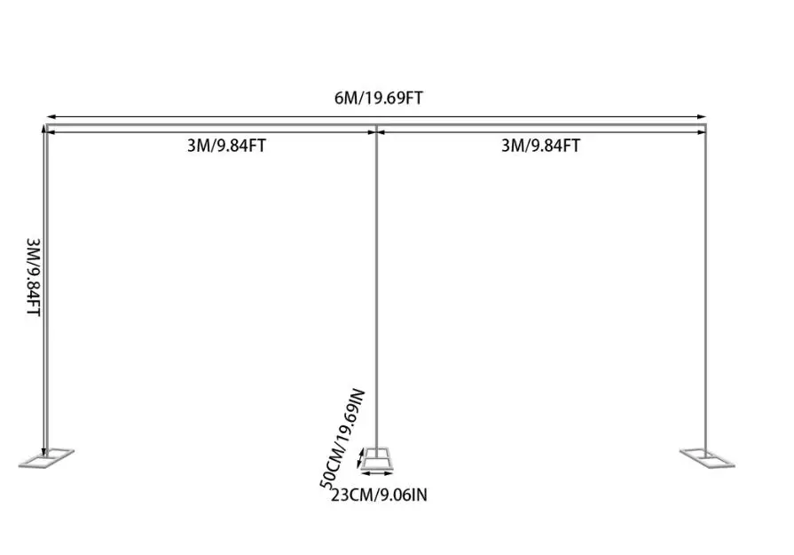 Soporte de metal para arreglo floral