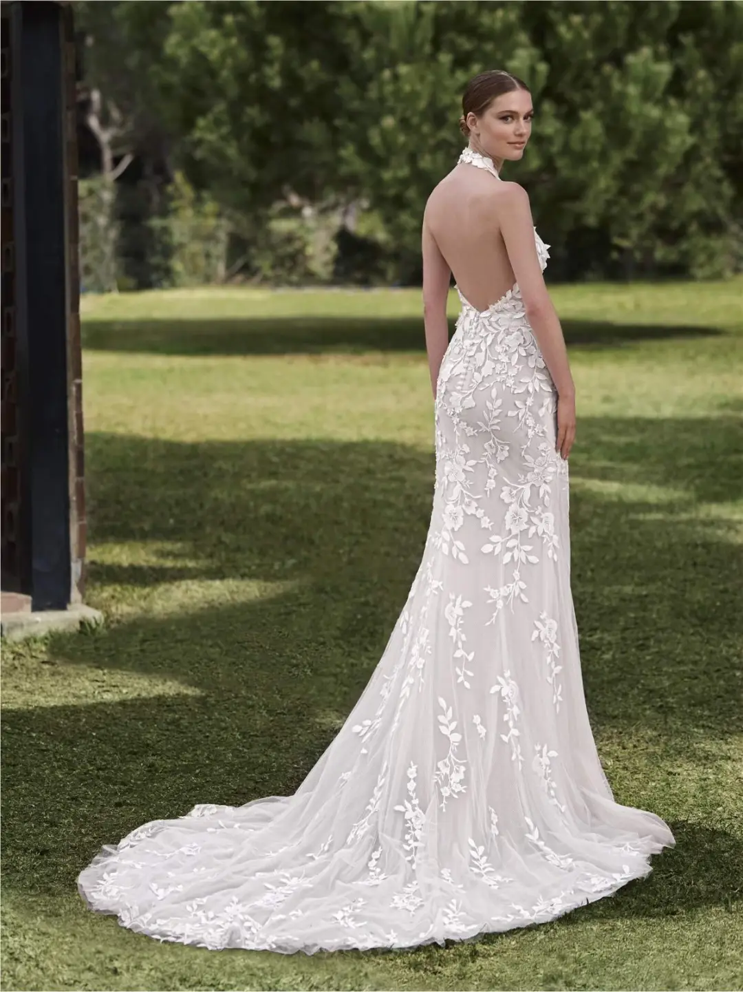 Vestido Novia Sirena Escote Halter (Sin Estrenar)
